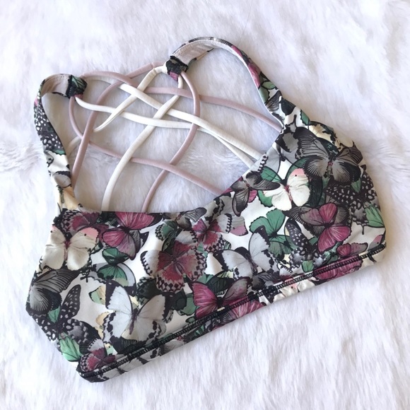 lululemon athletica Tops - Lululemon Free To Be Wild Butterfly Sports Bra